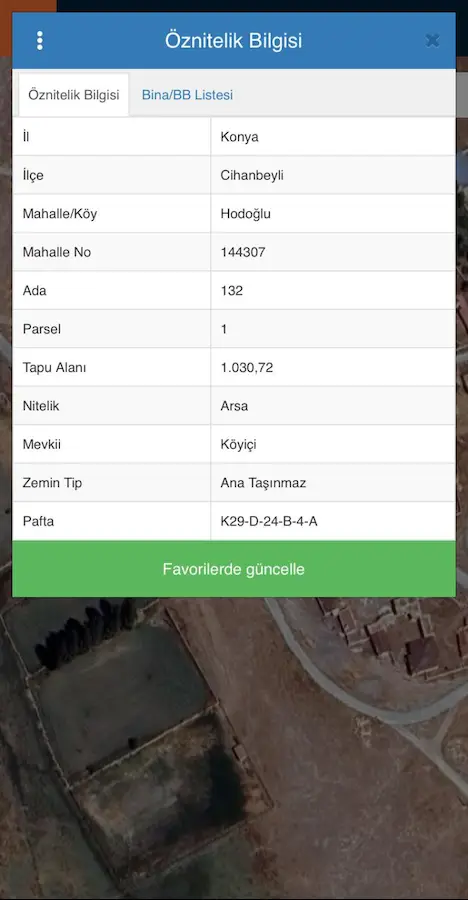 KONYA CİHANBEYLİ HODOĞLU MAHALLESİ 1030 M2 SATILIK ARSA