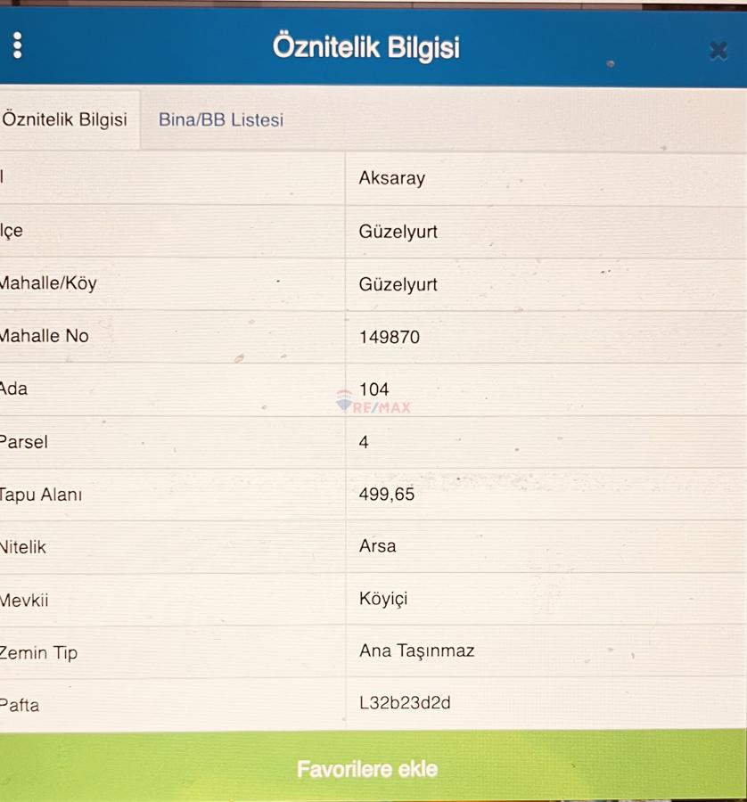 IHLARA VADISI'NDE SATILIK IMARLI ARSA