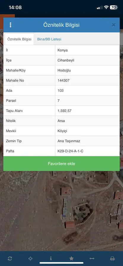 KONYA CIHANBEYLI HODOĞLU MAHALLESI 1592 M2 ARSA