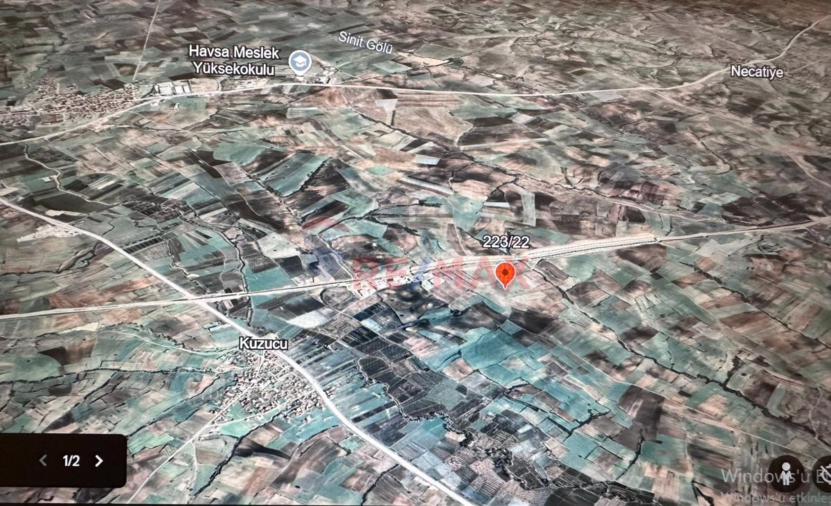 SATILIK EDİRNE HAVSA CUMHURİYET MAH.DE MÜSTAKİL TAPULU 6.890M2 TARLA