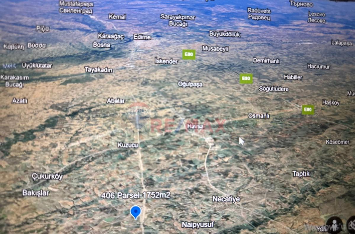 EDİRNE HAVSA KABAAĞÇ KÖYÜ SATILIK 1.752 M2 MÜSTAKİL PARSEL