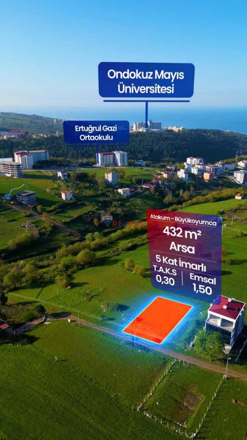 REMAX/KUZEY ŞAHİN'DEN DENİZ MANZARALI ARSA