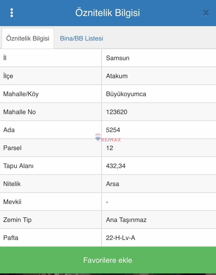 REMAX/KUZEY ŞAHİN'DEN DENİZ MANZARALI ARSA