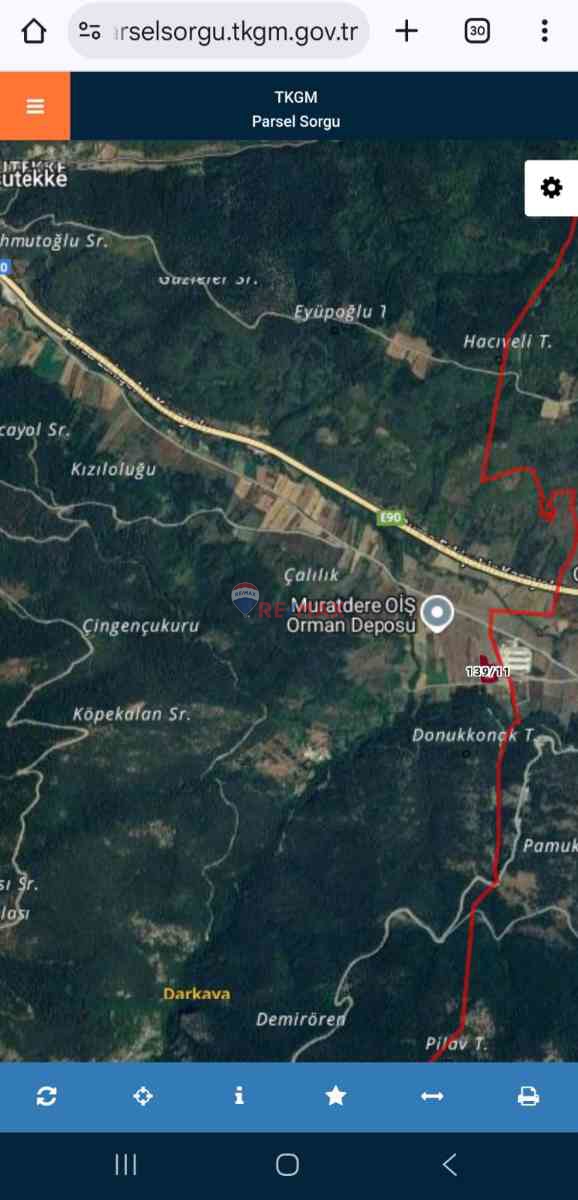 BİLECİK BOZÜYÜK AKSUTEKKE KÖYÜ'NDE YATIRIMLIK (5.818 M²) TARLA