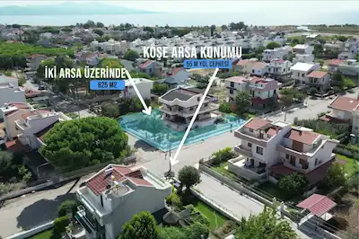 SALİHLERALTI GÜLKENT'TE, 2 ARSA ÜZERİNDE ULTRA BÜYÜK VİLLA...