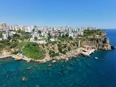 ESKİ LARA YOLU ÜZERİNDE FULL DENİZ MANZARALI, 250 M2 3+1 KATTA TEK DAİRE