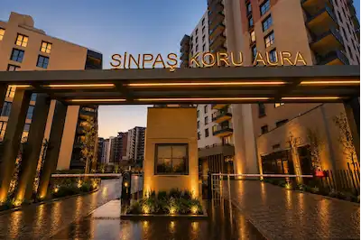 EMİNE CANTÜRK'DEN FİNANS ŞEHİR SİNPAŞ KORU AURA SITESI SATILIK 4+1 DAIRE
