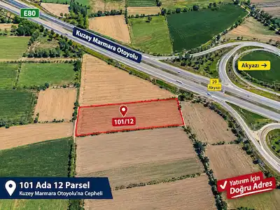 BEDİLTAHİRBEY KUZEY MARMARA KENARI SATILIK ARSA 18.050 M2