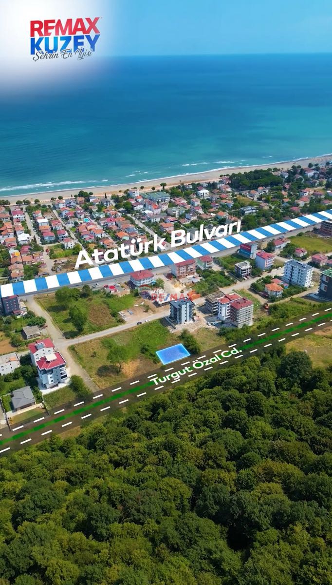 ATAKUM İNCESUDA KAT KARŞILIĞI KÖŞE PARSEL ARSA