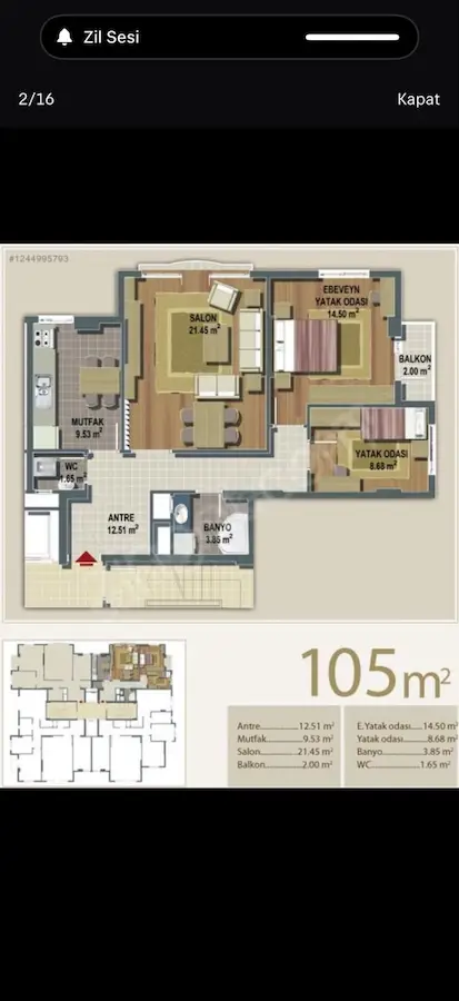 PANORAMA TOPKAPI EVLERİ’NDE DENİZ MANZARALI, YÜKSEK ŞEREFİYELİ KİRALIK 2+1 DAİRE! 2