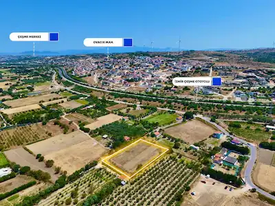 ÇEŞME'DE DENIZE 5 DK MESAFEDE 3.900M² TARLA