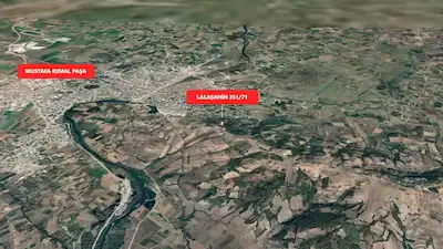 LALAŞAHİN’DE 993 M² MÜSTAKİL PARSEL BAĞ & BAHÇE ARAZİSİ (351 ADA 71 PARSEL)