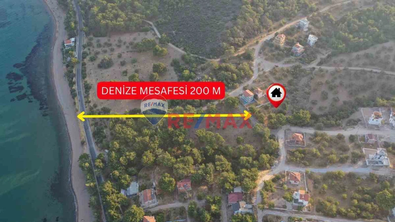ÇANAKKALE'NİN EGE KIYISI TAVAKLI'DA DENİZE 200 MT İMARLI ARSA