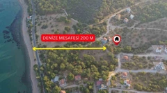 ÇANAKKALE'NİN EGE KIYISI TAVAKLI'DA DENİZE 200 MT İMARLI ARSA