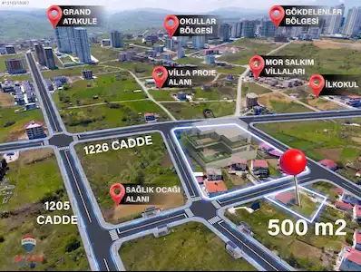 SAMSUN GÖKDELENLER BÖLGESİNDE SATILIK 4 KATA İMARLI ARSA