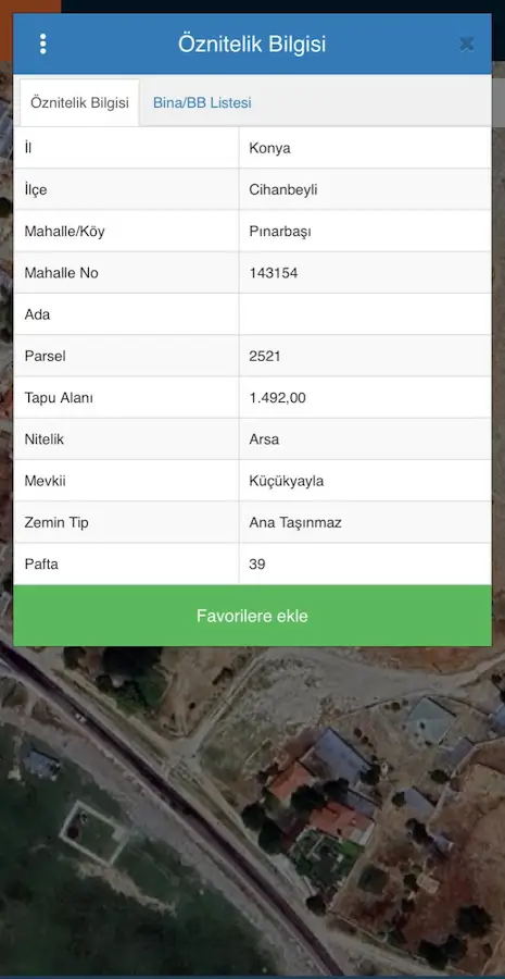 KONYA CİHANBEYLİ PINARBAŞI MAHALLESİ 1492 M2 SATILIK ARSA