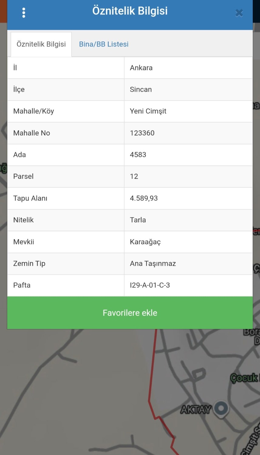 SİNCAN YENIÇİMŞİT MAHALLESİNDE İMARA YAKIN ARSA