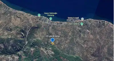 ÇANAKKALE AYVACIK AHMETÇE KÖYÜ'NDE SATILIK ZEYTİNLİK
