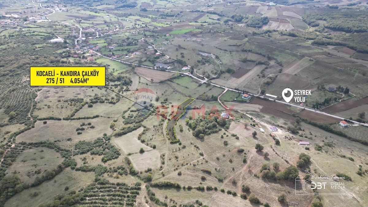 KANDIRA ÇALKÖY'DE YOLLU SATILIK MÜSTAKİL PARSEL ARAZİ