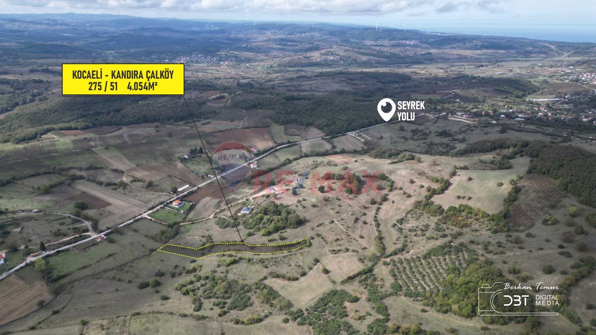 KANDIRA ÇALKÖY'DE YOLLU SATILIK MÜSTAKİL PARSEL ARAZİ