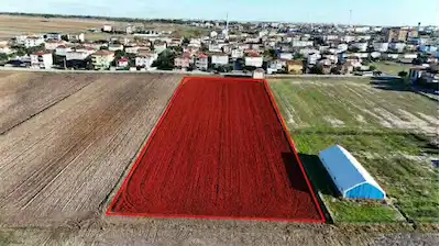 ERGENE ULAŞTA İMAR PLANI KAPSAMINDA 9.292 M² SATILIK TARLA