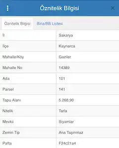 SAKARYA KAYNARCA GAZİLER SATILIK FIRSAT YATIRIMLIK 5268 M² TARLA