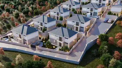 HAZAR GÖLÜ SEYİRTEPE VİLLALARI'NDA SATILIK LÜKS VİLLALAR