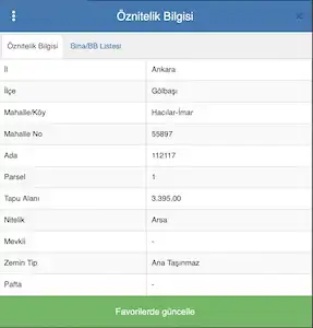 GÖLBAŞI HACILAR'DA 510 M² SATILIK YATIRIMLIK ARSA