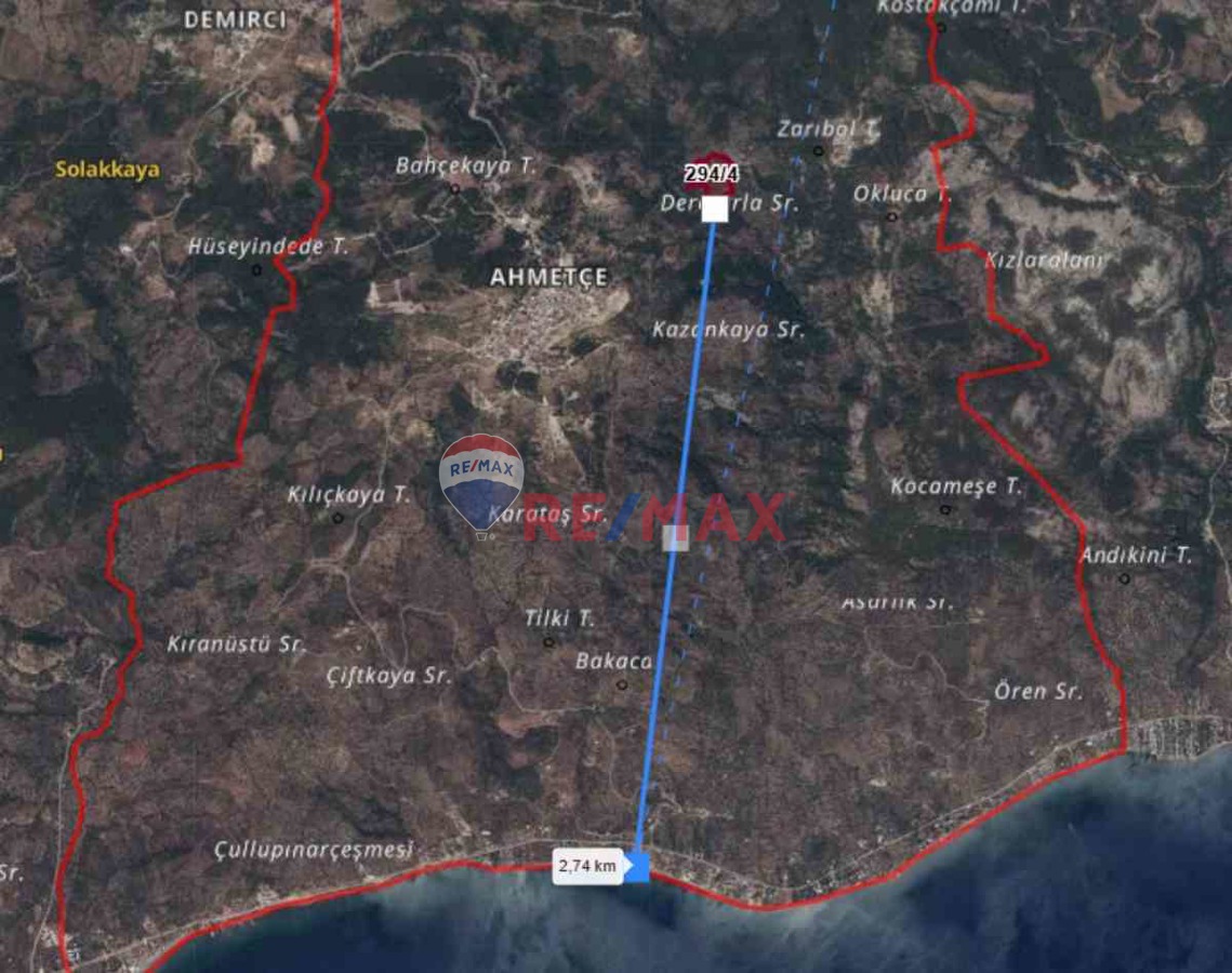 ÇANAKKALE AYVACIK AHMETÇE KÖYÜ SATILIK TEK TAPU  ZEYTINLIK