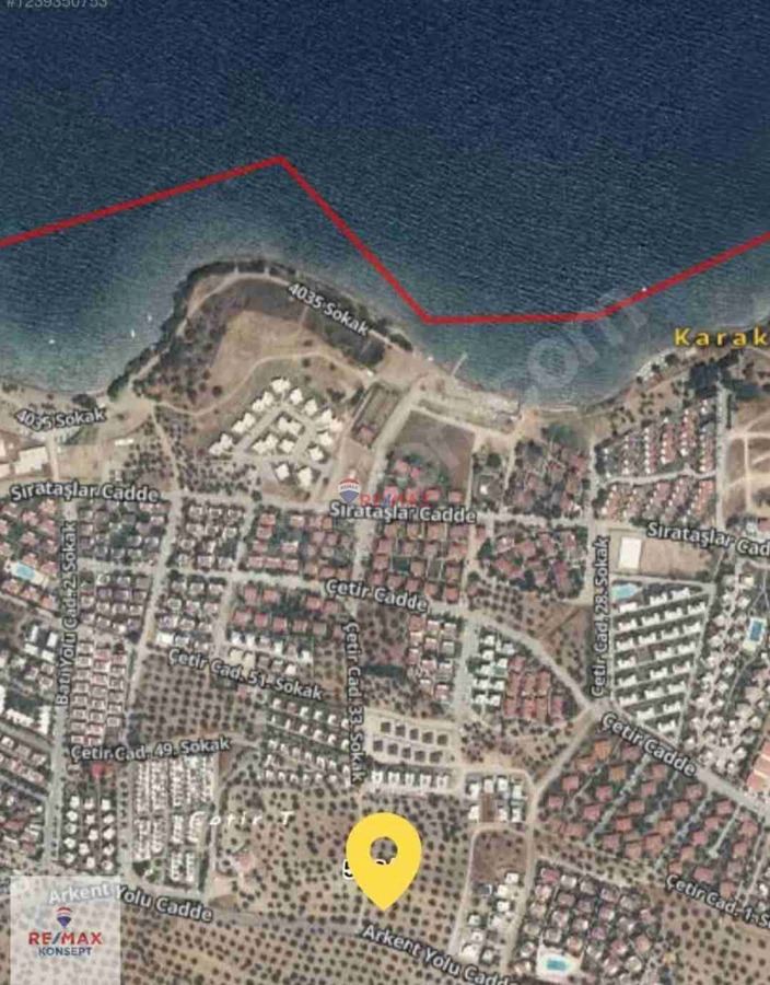 BALIKESİR GÖMEÇ KARAAĞAÇ'TA VİLLA İMARLI ARSA