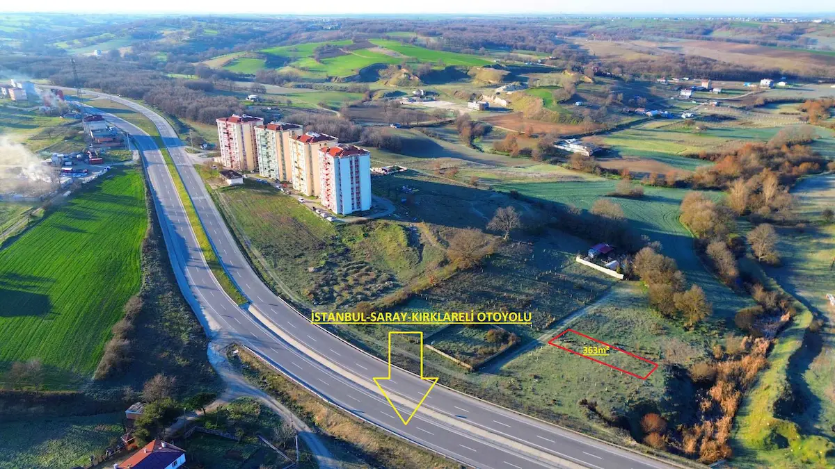 TEKIRDAĞ- SARAY BÜYÜKYONCALI MAHALLESI 363 M2 IMARLI ARSA