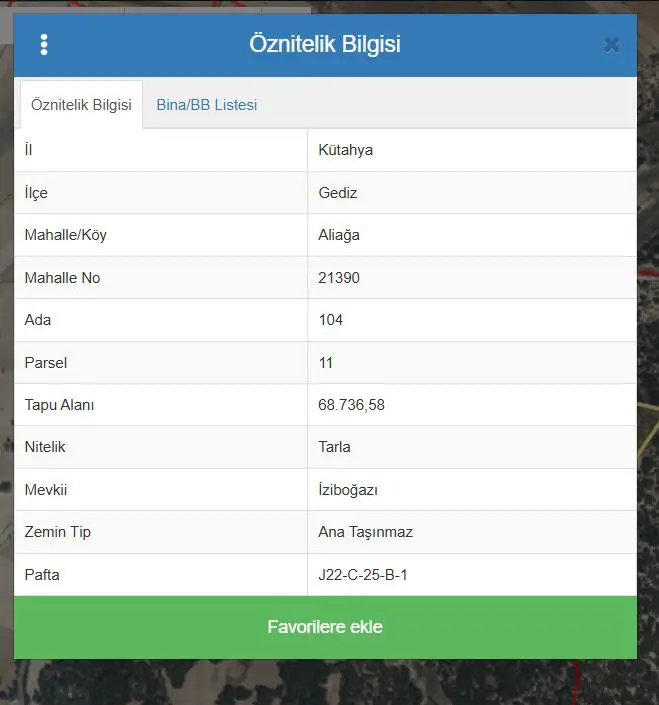 KÜTAHYA GEDIZ ALIAĞA KÖYÜ'NDE 10 DÖNÜM SATILIK TARLA HISSESI