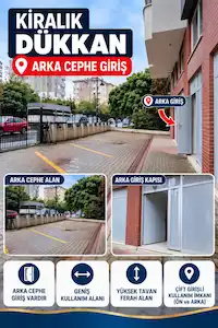 ALTAYÇEŞME SİTE İÇİ , ÇİFT GİRİŞLİ KİRALIK DÜKKAN