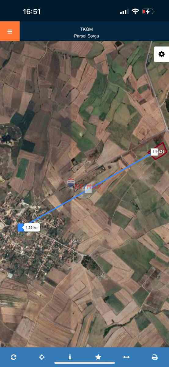 SARAY EDIRKOY DE YATIRIMLIK FIRSAT TARLA!