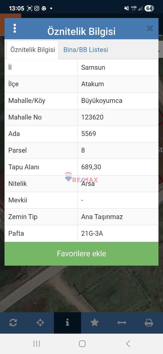 KAT KARŞILIĞI YADA SATILIK 4963M2 ;5 KAT 1.5 EMSAL)