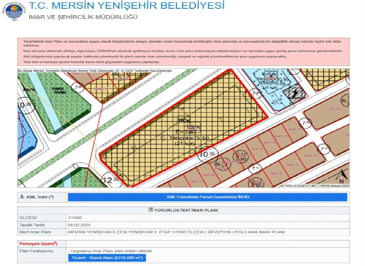 MERSIN YENIŞEHIRDE ACIL FIRSAT UYGUN KONUT TICARI ARSALAR 3