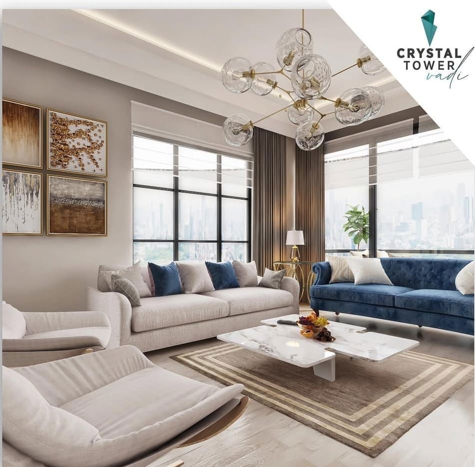 CRYSTAL TOWER VADİ | ORAN PANORA AVM TRT’YE KOMŞU SIFIR LÜKS 2+1 DAİRE