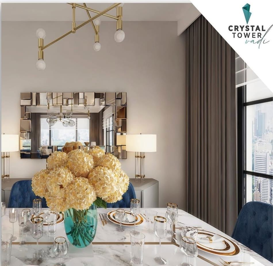 CRYSTAL TOWER VADİ | ORAN PANORA AVM TRT’YE KOMŞU SIFIR LÜKS 2+1 DAİRE