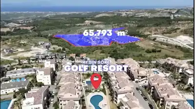 KUŞADASI GOLF RESORTA SINIR 65.000 M² DENİZ MANZARALI ARAZİ