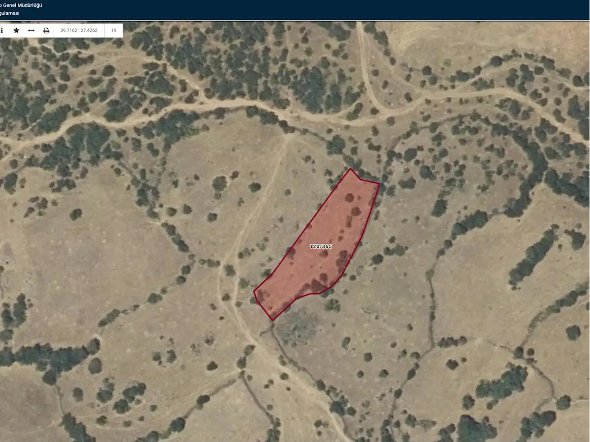 BALIKESIR BALYA ÇARMIK TEK TAPU AVANTAJLI SATILIK 1843M2 TARLA