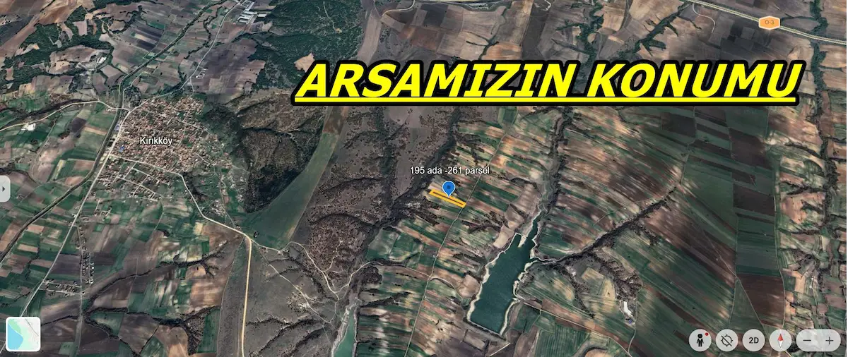 KIRIKKÖY MERKEZİNDE 7 DÖNÜM YATIRIMLIK TARLA