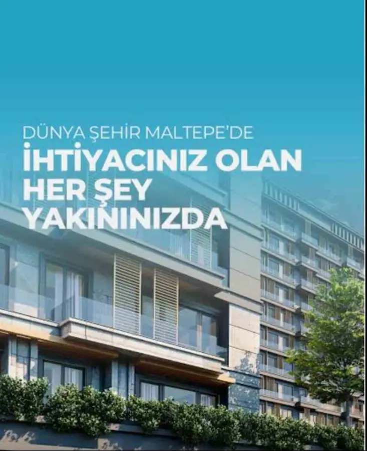 DÜNYA ŞEHİR MALTEPE'DE METROYA KOMŞU AKILLI EV KONFORUNDA 2+1 KİRALIK SIFIR DAİRE