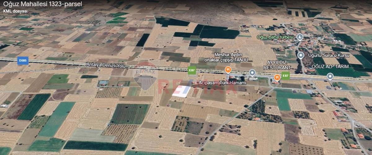 ACIPAYAM-OĞUZ, ANTALYA YOLU YAKINI, 3225m2 VERİMLİ SATILIK TARLA