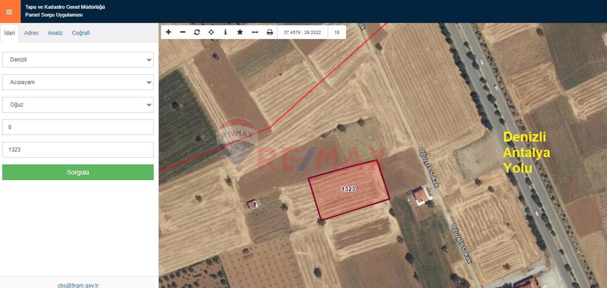 ACIPAYAM-OĞUZ, ANTALYA YOLU YAKINI, 3225m2 VERİMLİ SATILIK TARLA