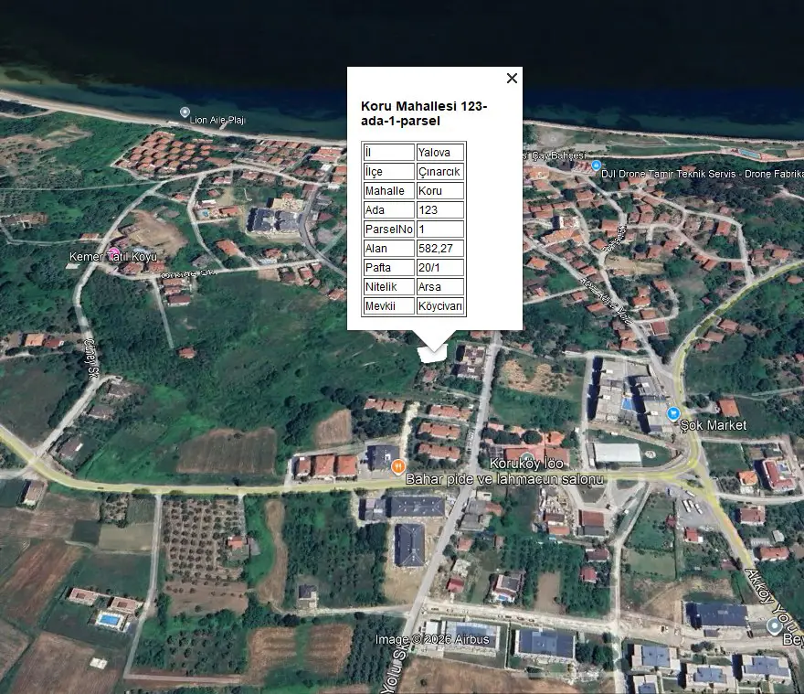 RE/MAX ŞEHİR'DEN ÇINARCIK KORU'DA KONUT İMARLI SATILIK ARSA