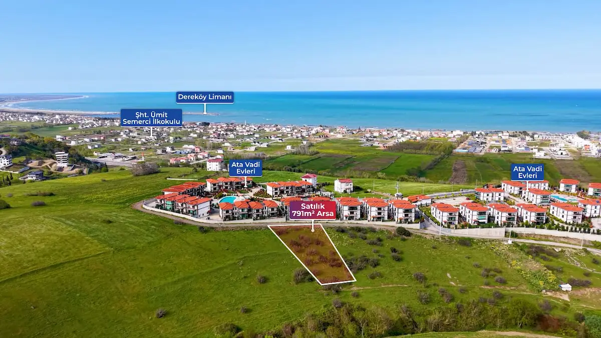 TAŞKELIK ,ERENKÖY MEVKI PANORAMIK MANZARALI 791 M2 VILLA ARSASI