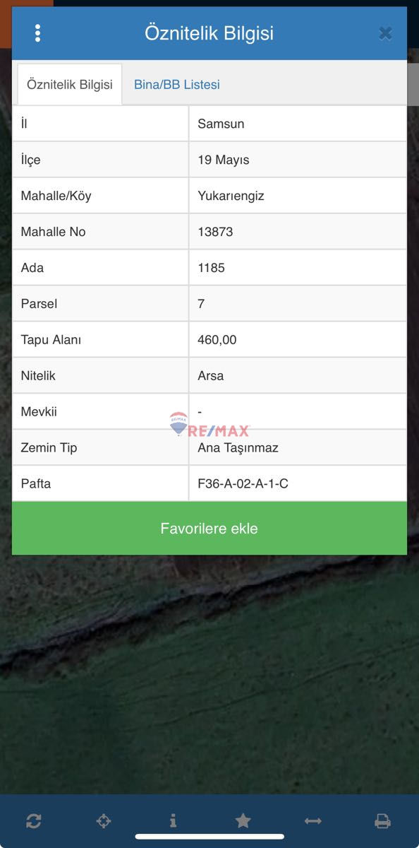 REMAX PARLA 19 MAYIS / YUKARIENGİZ VİLLA ARSASI