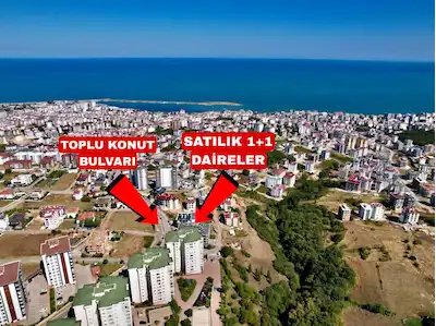 ATAKUM DENİZ MANZARALI LÜKS GENİŞ SIFIR SATILIK 1+1 DAİRE