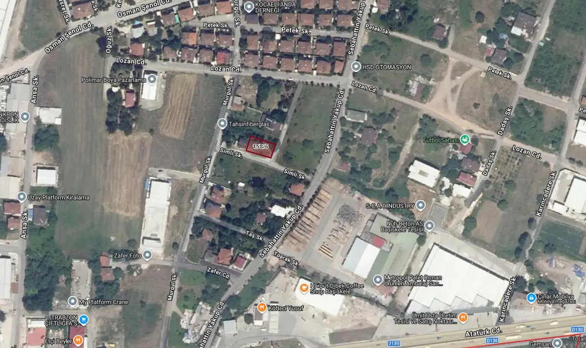 BAŞİSKELE SEPETLİPINAR'DA TİCARİ İMARLI KÖŞE PARSEL