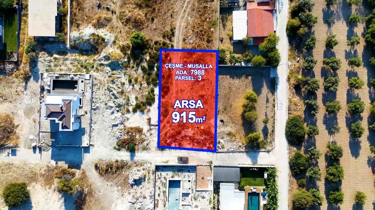 ÇEŞME MUSALLA’DA TURİZM+KONUT İMARLI, MÜSTAKİL PARSEL SATILIK ARSA | KREDİYE UYGUN